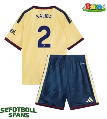 Arsenal William Saliba #2 Tredjeställ Barn 2026-27 Kortärmad (+ Korta byxor)